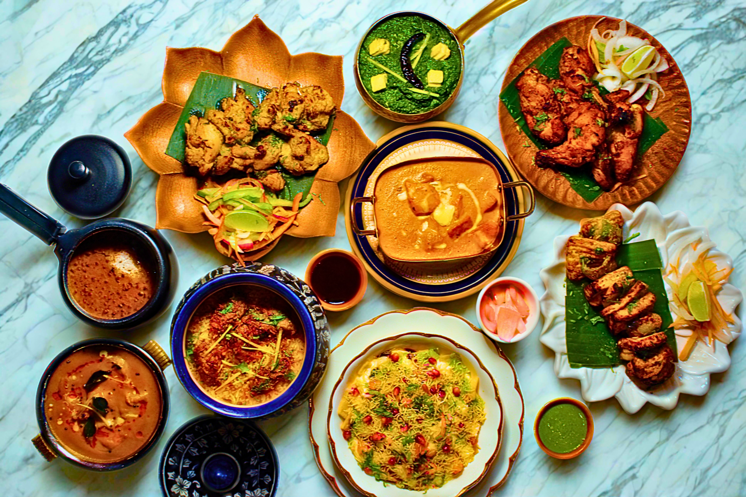 Hariyali Indian Restaurant Food Spread
